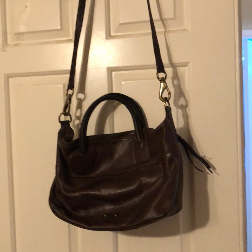 Frye brown leather bag EUC